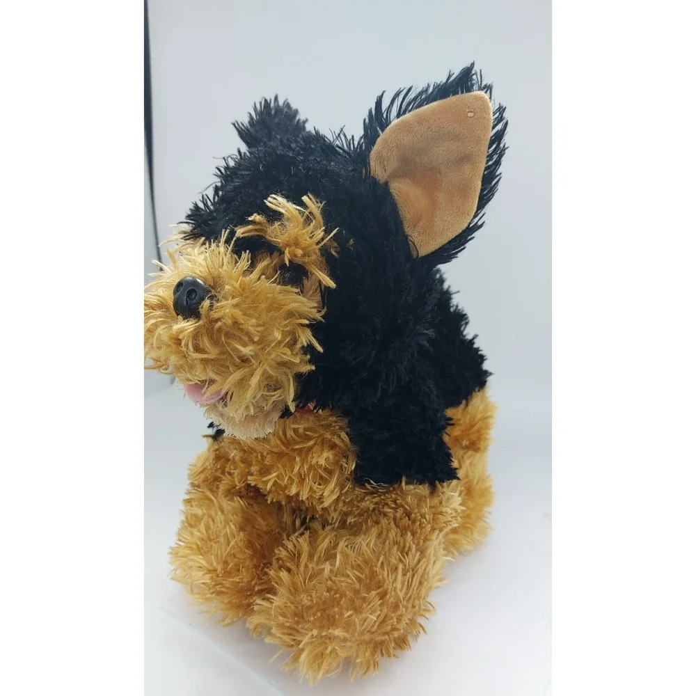 Build A Bear Promise Pets Yorkshire Terrier Yorkie Black & Gold Plush Toy